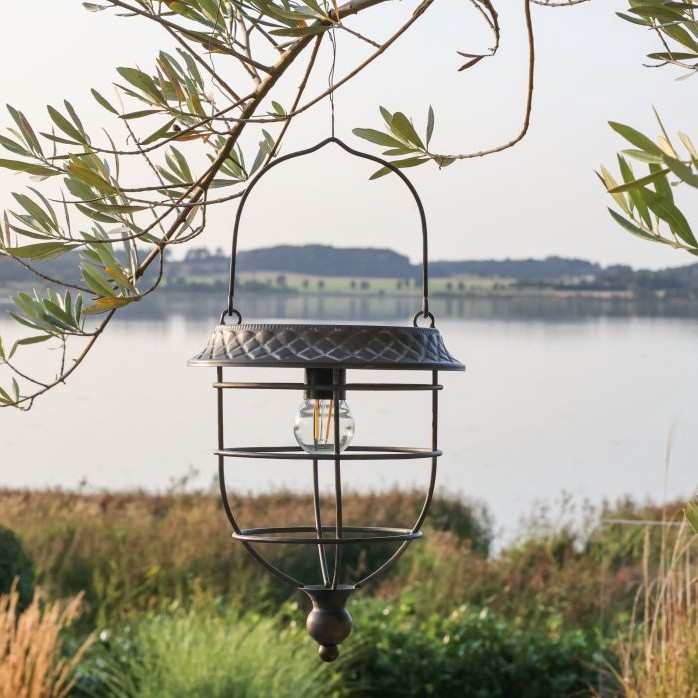 Antique Zinc Solar Lantern