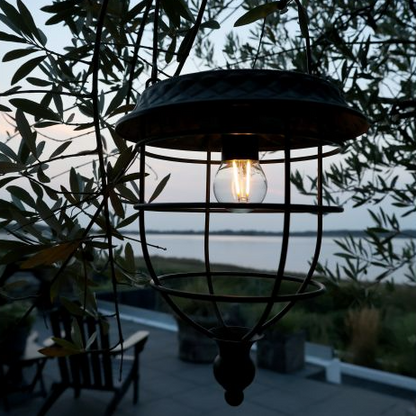 Antique Zinc Solar Lantern