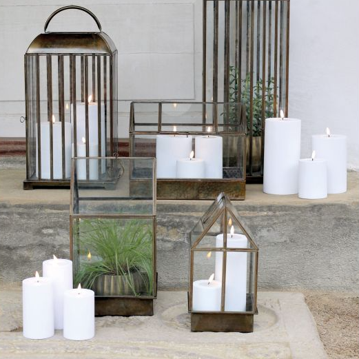 White LED Pillar Candle