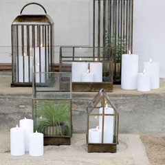 White LED Pillar Candle