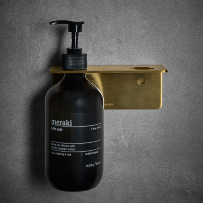 Double Brass Bottle Bracket