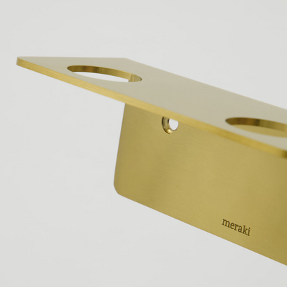 Double Brass Bottle Bracket