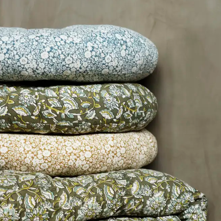 Olive Floral Seat Pad