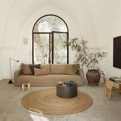 Natural Hemp & Jute Round Rug