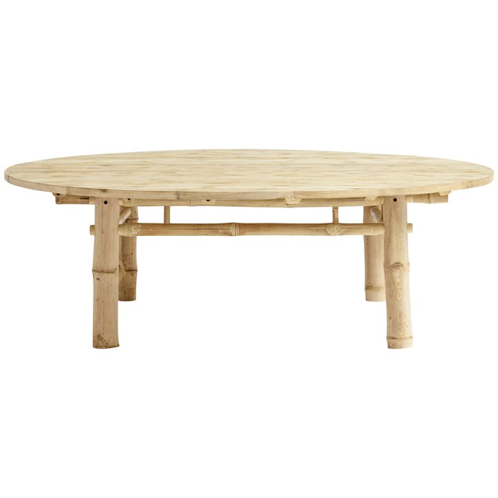 Round Bamboo Lounge Table - Design Vintage