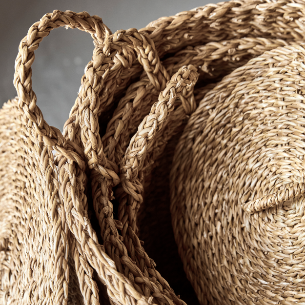 Set of Lidded Baskets - Design Vintage