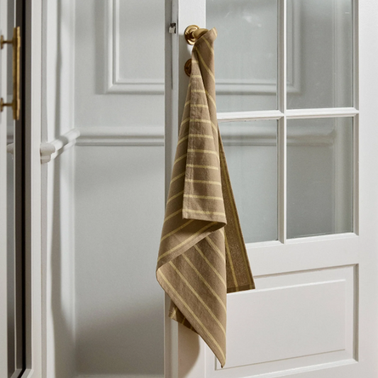 Lemon Stripe Tea Towel - Design Vintage