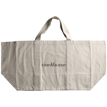 Flax Stripe Tote Bag - Design Vintage