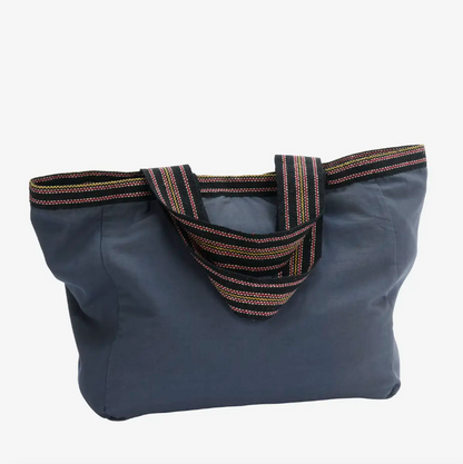 Stripe Braid Tote Bag - Design Vintage