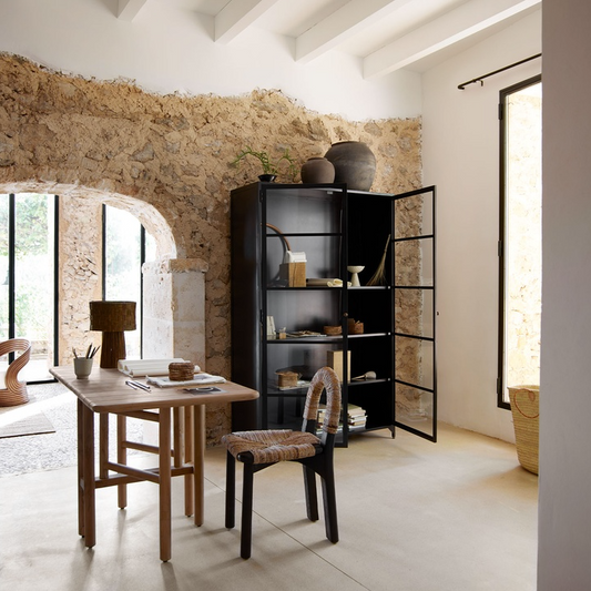 Black Iron Living Cabinet