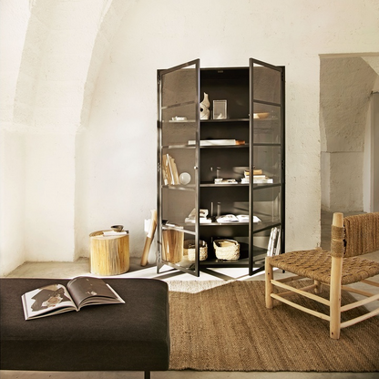 Black Iron Living Cabinet