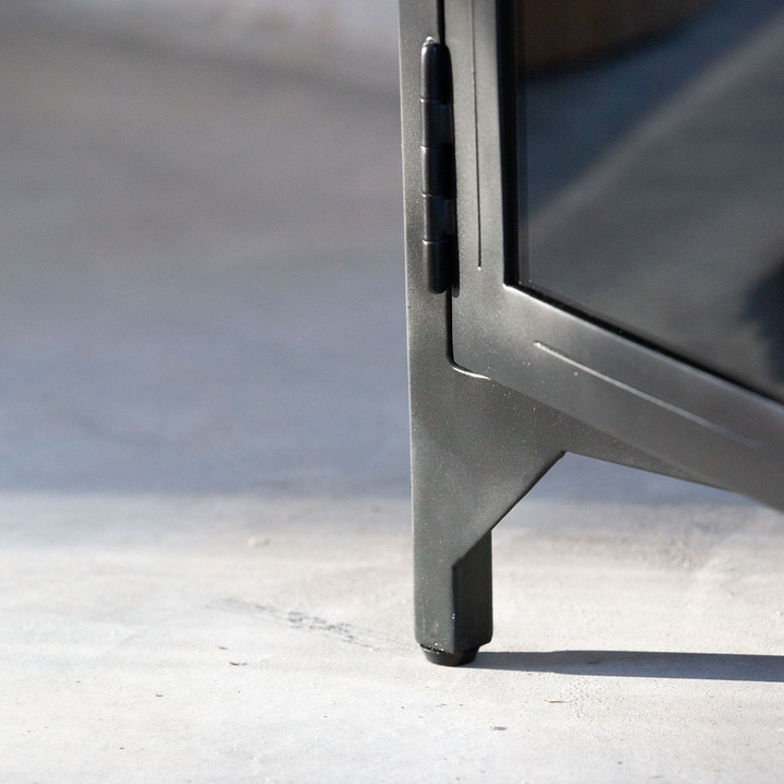 Black Iron Living Cabinet