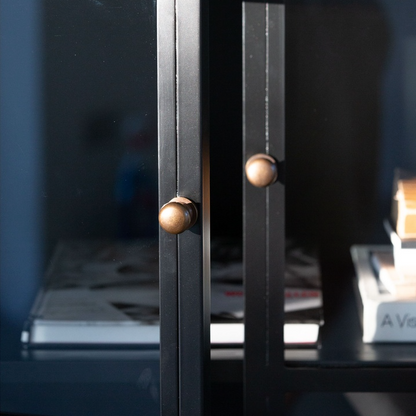 Black Iron Living Cabinet