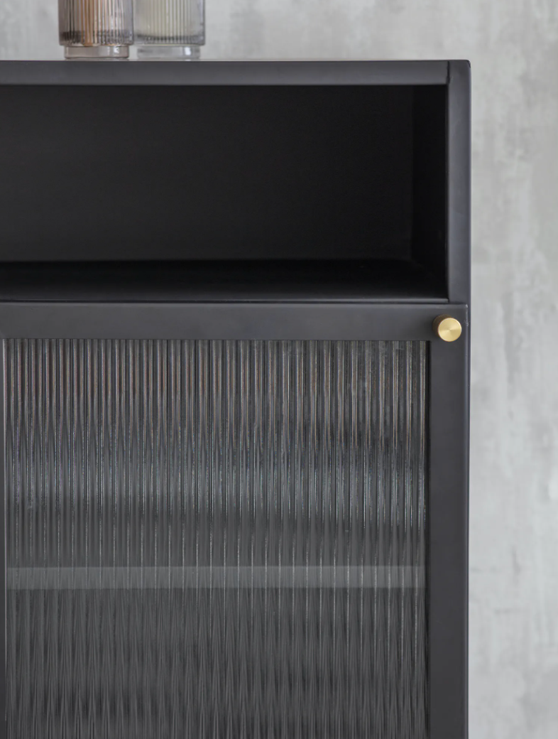 Black Steel Bathroom Cabinet - Design Vintage