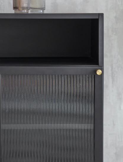 Black Steel Bathroom Cabinet - Design Vintage