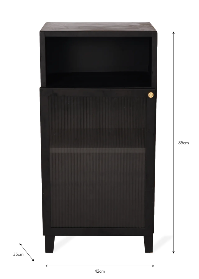Black Steel Bathroom Cabinet - Design Vintage