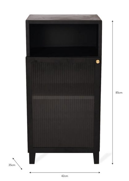 Black Steel Bathroom Cabinet - Design Vintage