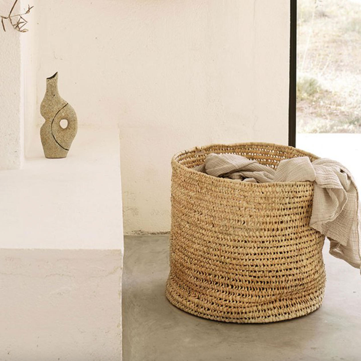 Large Moroccan Basket - Design Vintage