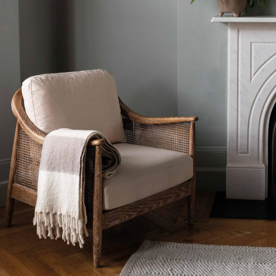 Natural Rattan Armchair