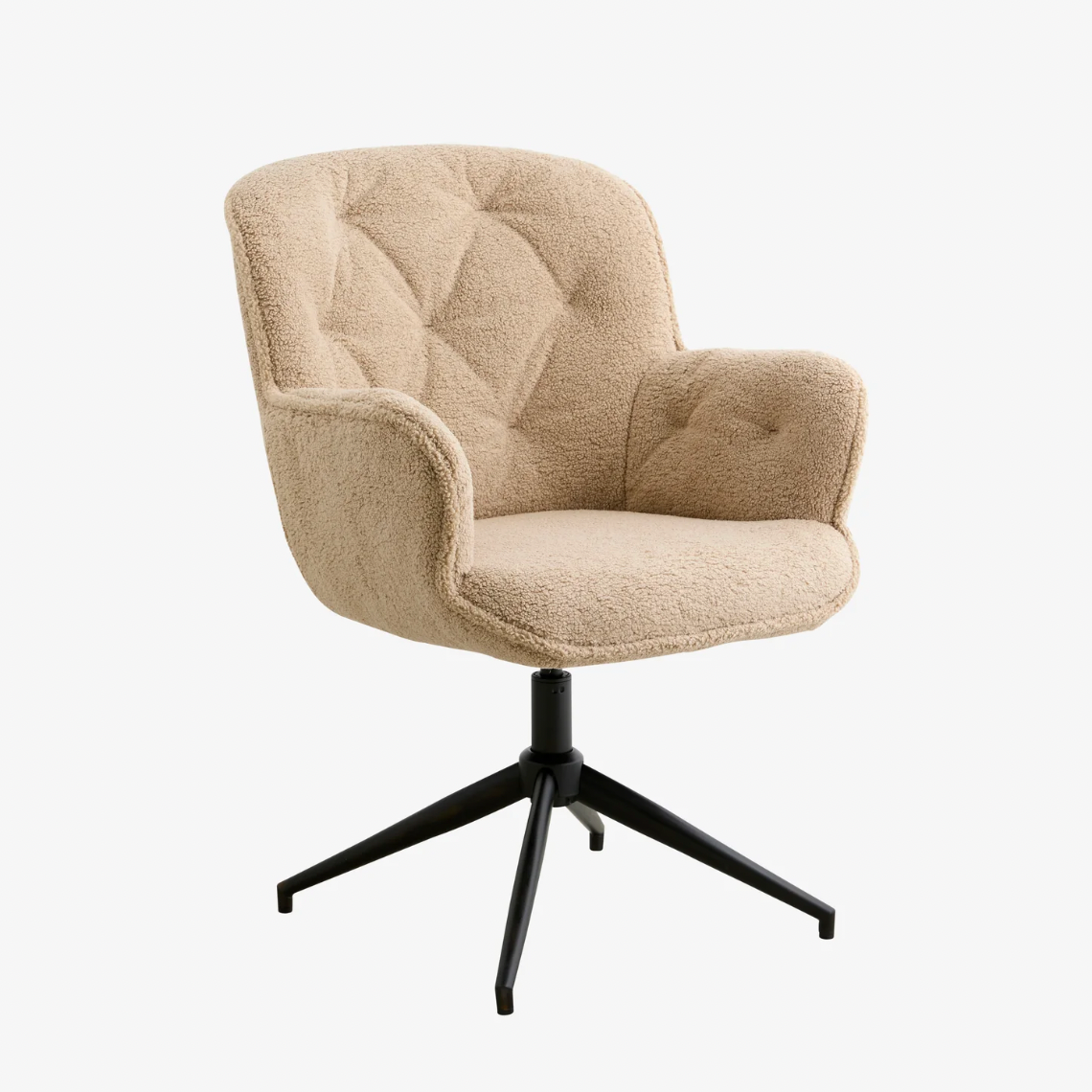 Leah Boucle Office Chair - Design Vintage