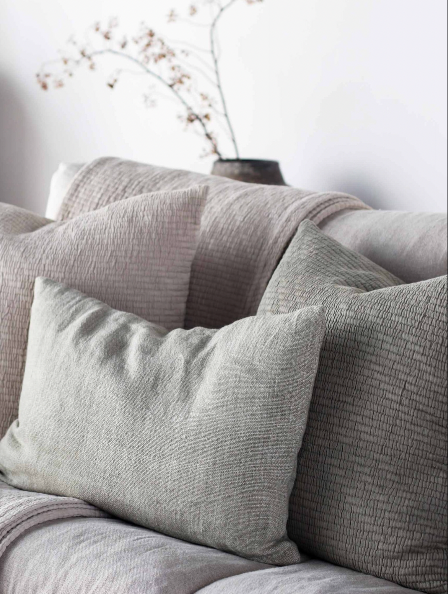 Olive Brick Cushion - Design Vintage