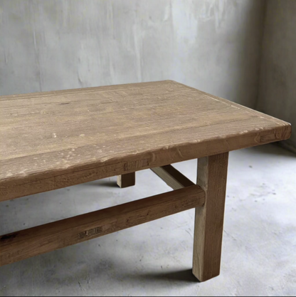Vintage Elm Coffee Table 'Alva' - Design Vintage