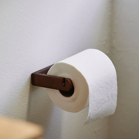 Acacia Toilet Roll Holder - Design Vintage