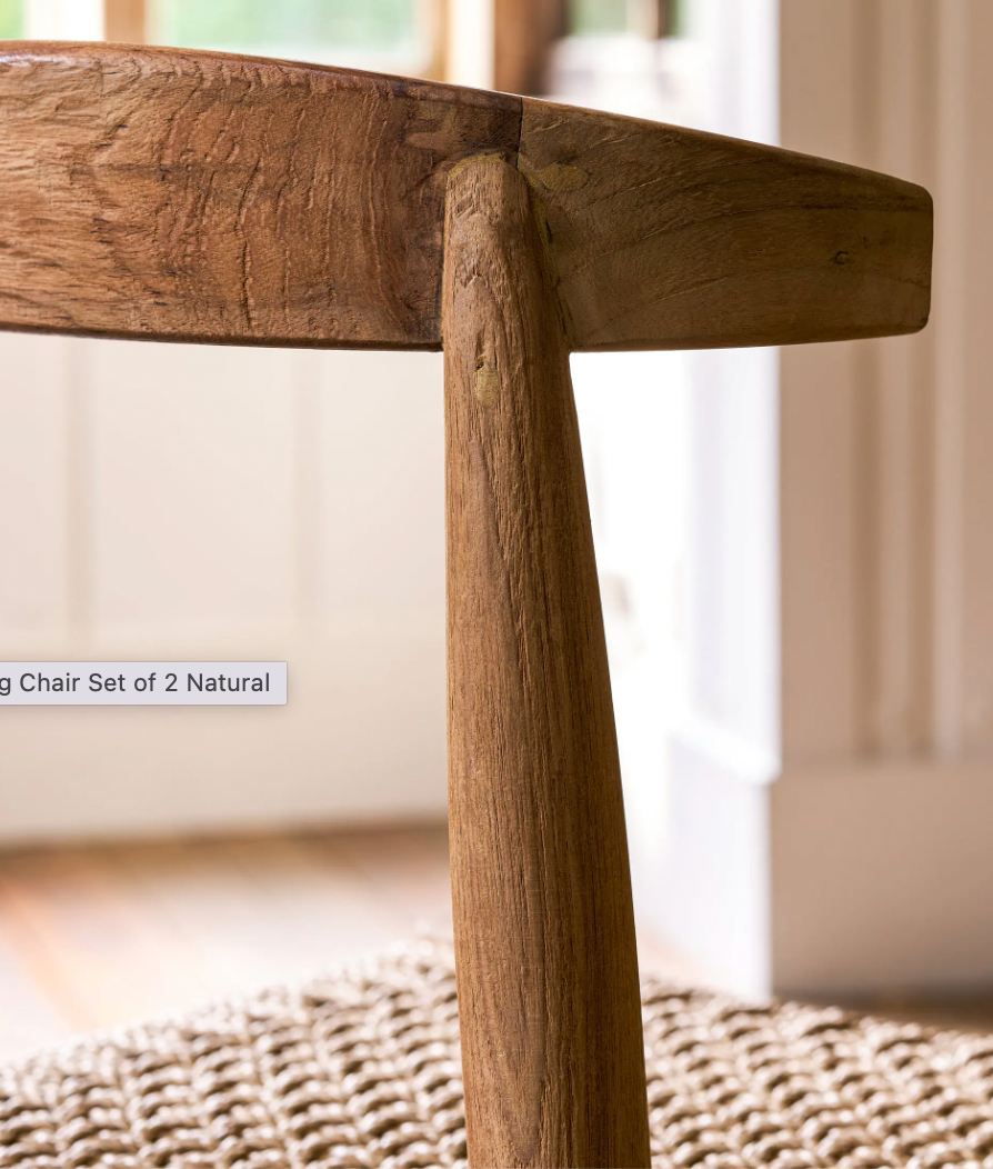 Set of Reclaimed Teak Chairs