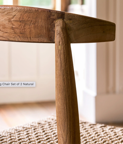 Set of Reclaimed Teak Chairs
