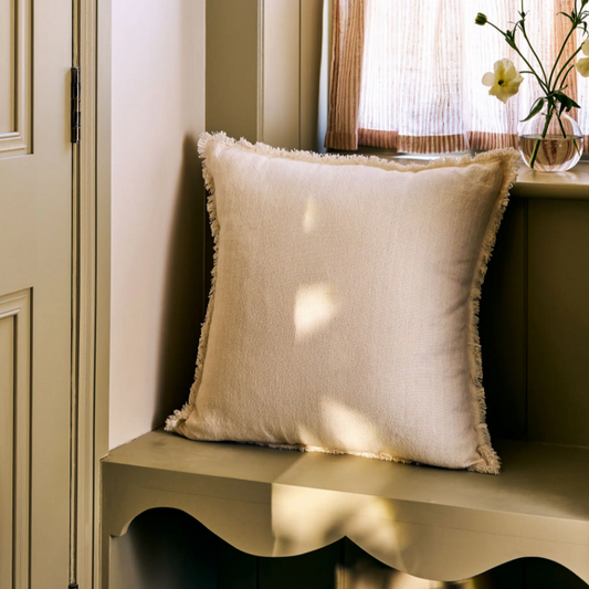 Ivory Frill Cushion - Design Vintage