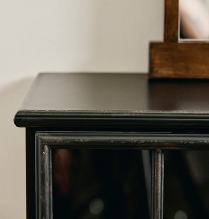 Black Iron Low Cabinet - Design Vintage
