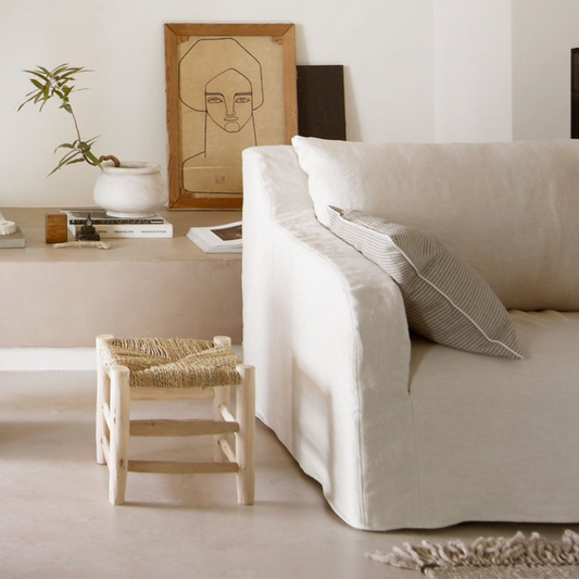 Short Moroccan Stool - Design Vintage