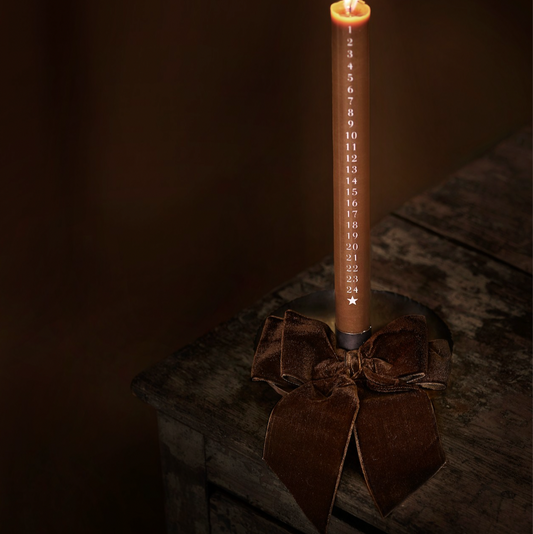 Mocha Velvet Bow - Design Vintage