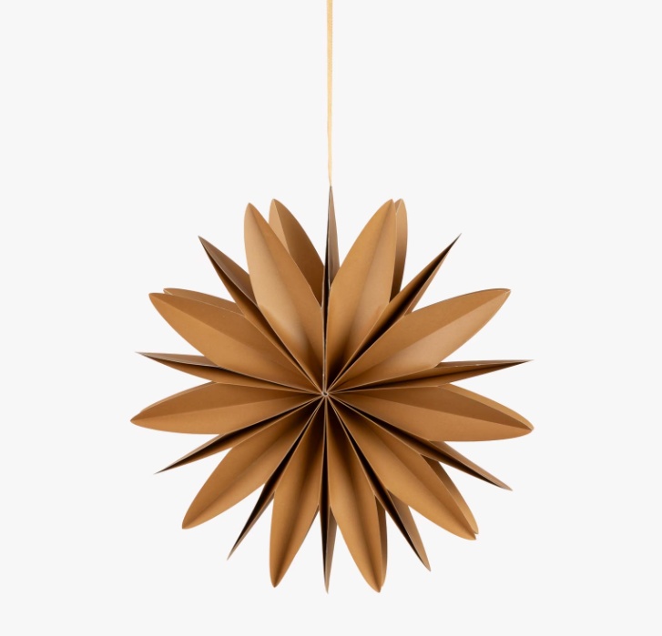 Nutmeg Curved Christmas Star - Design Vintage