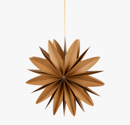 Nutmeg Curved Christmas Star - Design Vintage