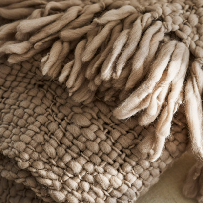 Chunky Knit Wool Throw