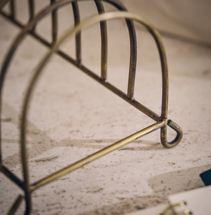 Antique Brass Storage Rack