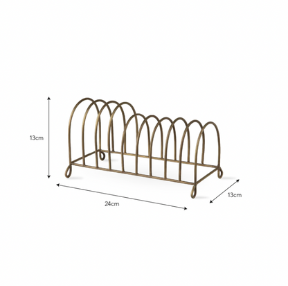 Antique Brass Storage Rack