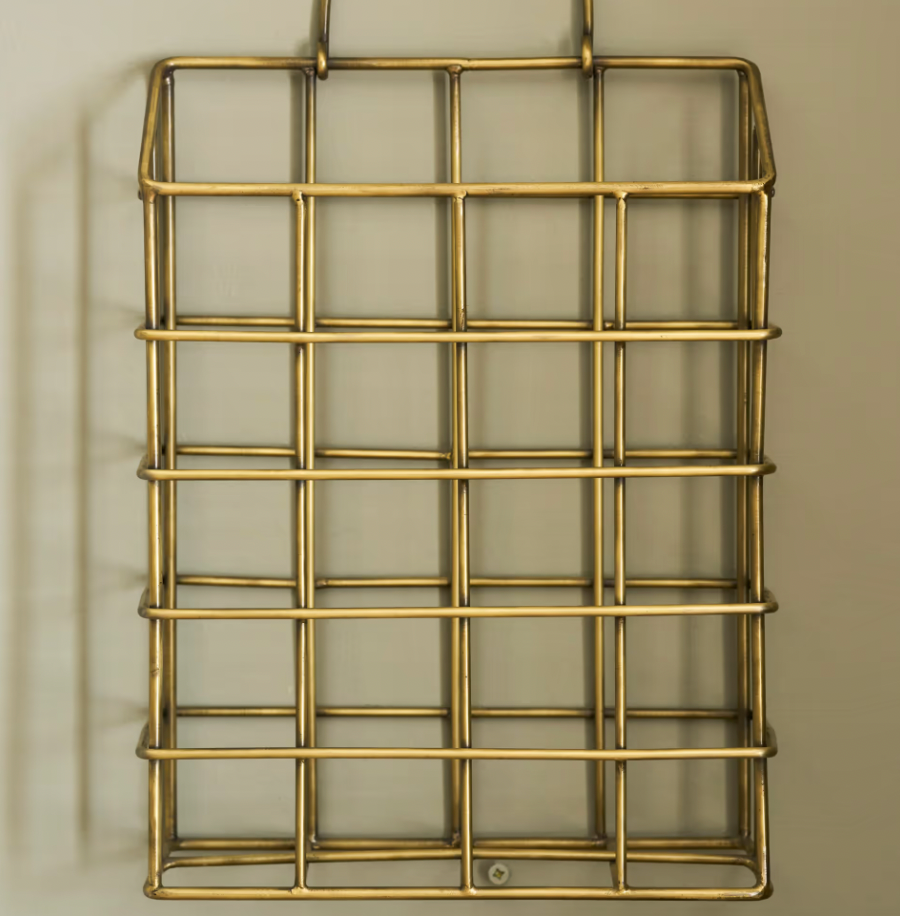 Antique Brass Letter Rack