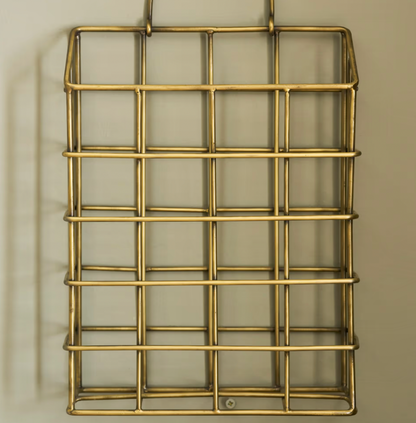 Antique Brass Letter Rack