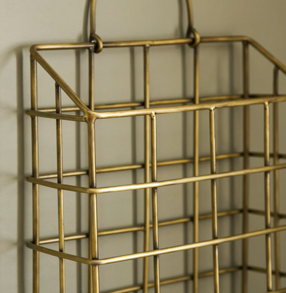 Antique Brass Letter Rack