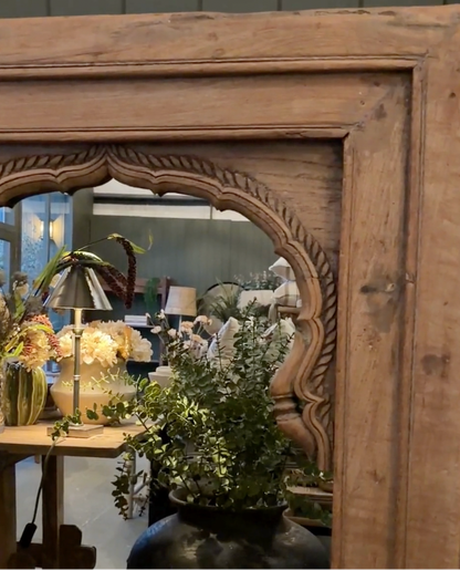 Large Vintage Carved Mirror - Design Vintage