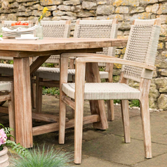 Pair of Acacia Outdoor Chairs