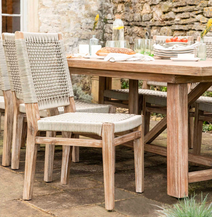 Solid Acacia Wood Outdoor Chairs - Design Vintage