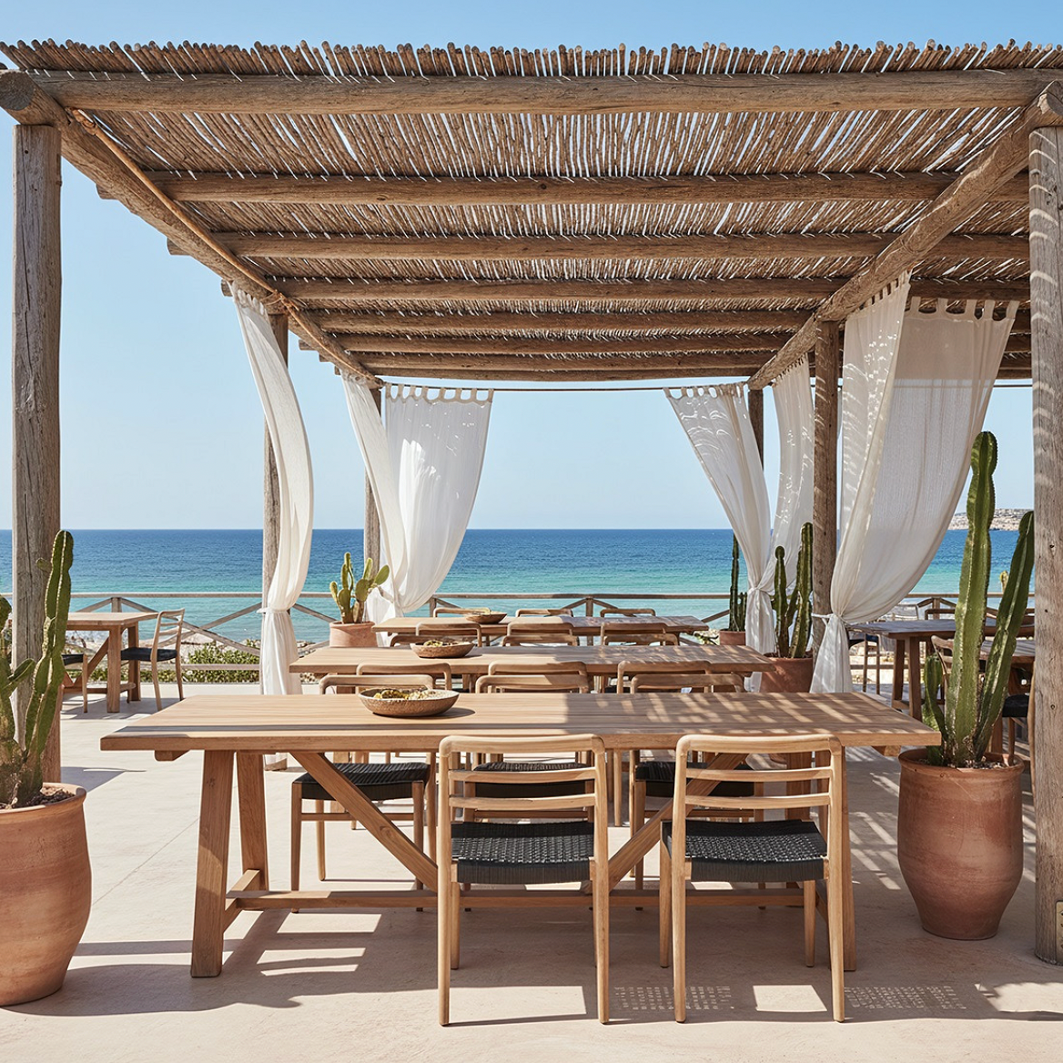 Solid Teak Outdoor Arm Chair