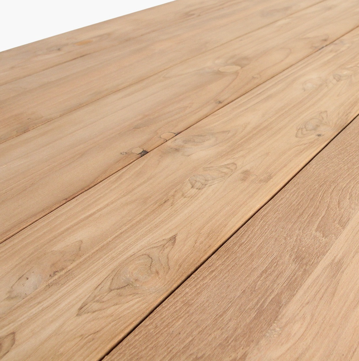 Curved Teak Outdoor Dining Table - Design Vintage