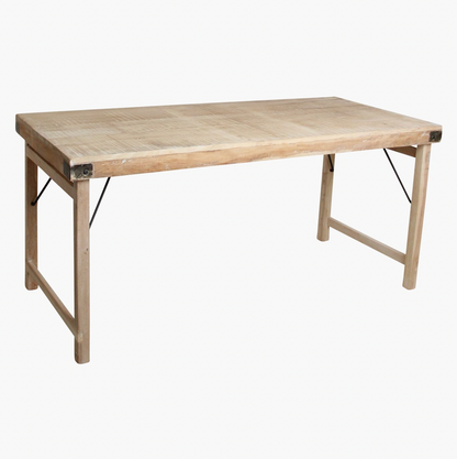 Limewash Folding Dining Table - Design Vintage