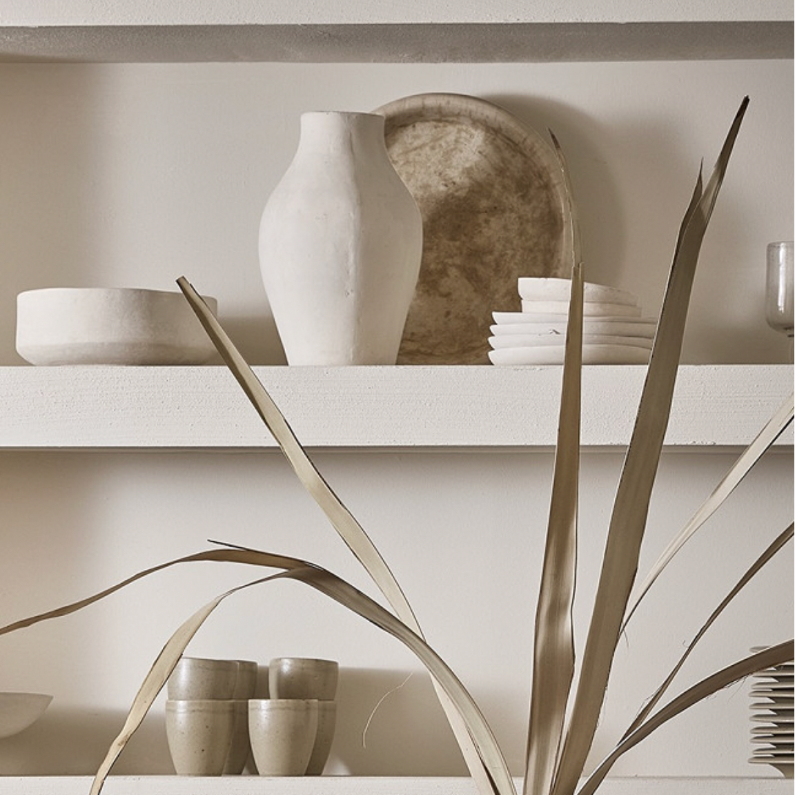 Saya Limestone Vase - Design Vintage