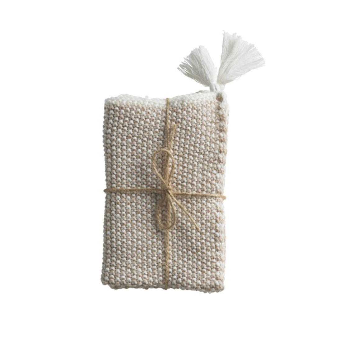 Set of Knitted Dish Cloths - Design Vintage
