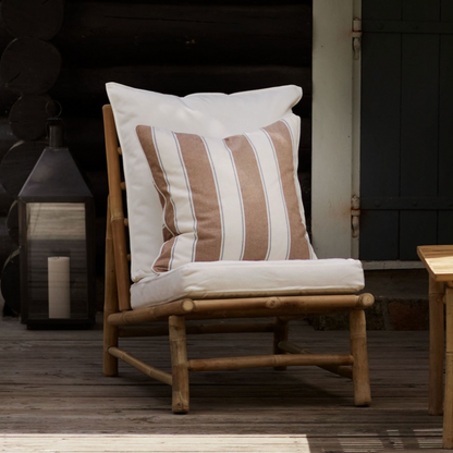 Caramel Stripe Cushion Cover